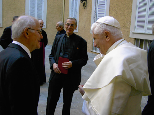 Schülerkreis Joseph Ratzingers und Neuer Schuelerkreis 2016 in Castel Gandolfo