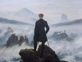 Selbstportrait, Der wanderer über dem nebelmeer, Caspar david friedrich, Quelle: WikiImages